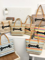 Embroidered Colorful Beach Bag