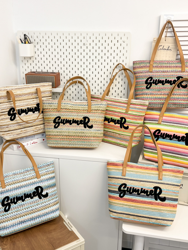 1688_image_share_0b5b8d20c1b4691003defa20e85d99d7 Embroidered Colorful Beach Bag - Image 1