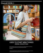 Embroidered Colorful Beach Bag - Image 16
