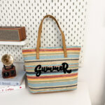Embroidered Colorful Beach Bag - Image 12