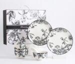 10pcs Ceramic Flower Porcelain Dinnerware Set