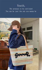 Embroidered Colorful Beach Bag - Image 14