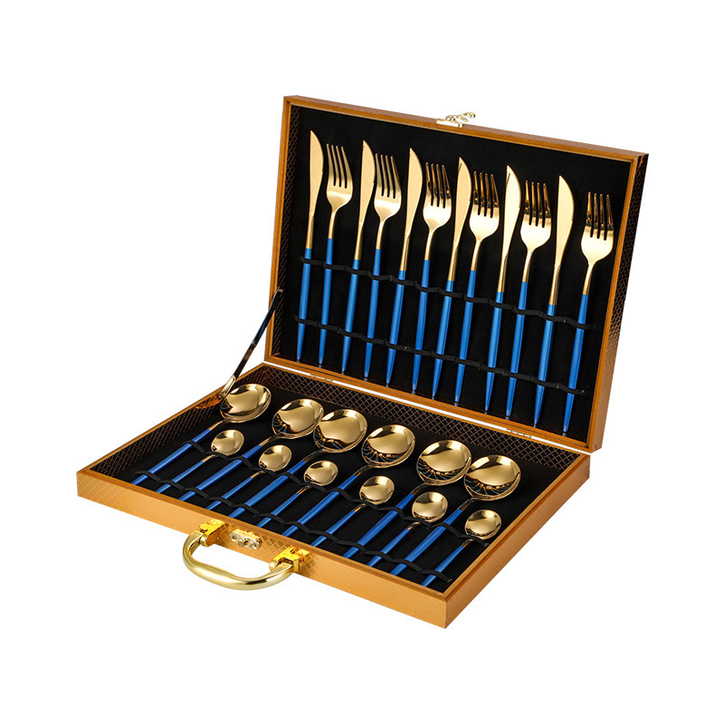 1688_image_share_9be8c19041fdeec634a117e498c683a0 24Pcs Stainless Steel Cutlery Set - Image 1