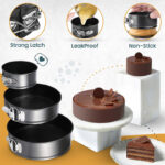 3- Pieces Cakes Reuseable Mousse Mold Ring Baking - Image 15