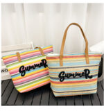 Embroidered Colorful Beach Bag - Image 20
