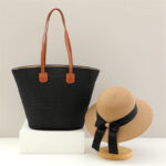 2 -1 Embroidered Beach Hat and Bag - Image 12