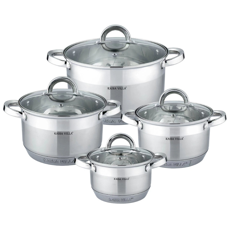 1688_image_share_c6c41db5996bdbce258e51ca691f9ce4 8- Pieces Stainless Steel Casserole Cookware Set - Image 1