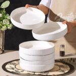 5- Pieces Ceramic Porcelain Dinnerware Set - Image 2