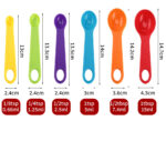 12-Pieces Measuring Tools Kitchen Spoon Teaspoon Sugar Scoop - Image 5