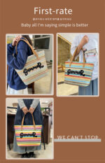 Embroidered Colorful Beach Bag - Image 19