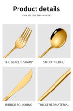24Pcs Stainless Steel Cutlery Set - Image 4