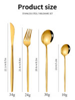24Pcs Stainless Steel Cutlery Set - Image 7