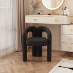 Black Vanity Makeup Chair - Image 10