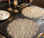 4-Pieces Creative Table  Mat, Round Thickened PVC Placemats - Image 10