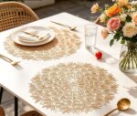 4-Pieces Creative Table  Mat, Round Thickened PVC Placemats - Image 4