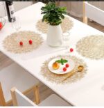 4-Pieces Creative Table  Mat, Round Thickened PVC Placemats - Image 9