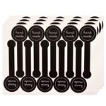 250pcs Black Self Adhesive Baking Sealing Stickers Label for Cake - Image 5