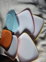 6pcs Mixed Color Reuseable Plastic 10 Inch PLate - Image 3
