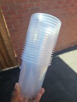 20- Pieces 500ml Set of Transparent Plastic Dessert Cups with Lids, Multi functions Pudding Cups - Image 9