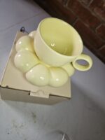 220ml European Style Coffee Mug With Saucer - Image 3
