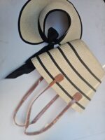 2 - 1 Embroidered Beach Bag And Hat - Image 13