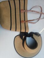 2 - 1 Embroidered Beach Bag And Hat - Image 7