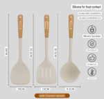 3pcs Silicon Kitchen Utensils set - Image 9
