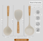 3pcs Silicon Kitchen Utensils set - Image 12