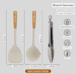 3pcs Silicon Kitchen Utensils set - Image 13
