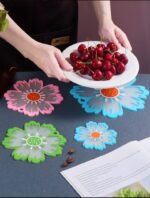 6pcs Flower Tableware Heat Insulated Mat Simple And Luxuy Mat Bowl - Image 11