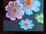 6pcs Flower Tableware Heat Insulated Mat Simple And Luxuy Mat Bowl