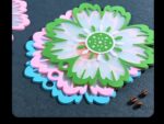 6pcs Flower Tableware Heat Insulated Mat Simple And Luxuy Mat Bowl - Image 12