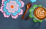 6pcs Flower Tableware Heat Insulated Mat Simple And Luxuy Mat Bowl - Image 10