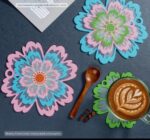 6pcs Flower Tableware Heat Insulated Mat Simple And Luxuy Mat Bowl - Image 2