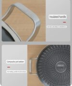 24cm Induction Non-Stick Stainless Stell Pot - Image 13