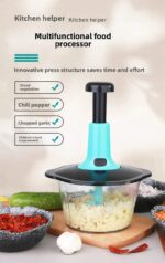 Kitchen Vegetable Manual Hand Press Chopper - Image 9
