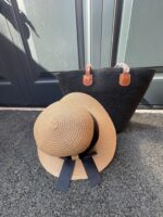 2 -1 Embroidered Beach Hat and Bag - Image 4