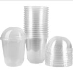 20- Pieces 500ml Set of Transparent Plastic Dessert Cups with Lids, Multi functions Pudding Cups - Image 6