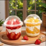 20- Pieces 500ml Set of Transparent Plastic Dessert Cups with Lids, Multi functions Pudding Cups - Image 7