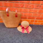 2 -1 Embroidered Beach Hat and Bag - Image 2