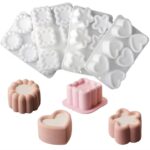 Multi Shape Silicon Cake Mould Heart Flower Star Pudding Mousse Baking Mould