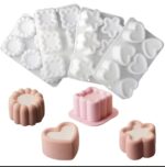 Multi Shape Silicon Cake Mould Heart Flower Star Pudding Mousse Baking Mould