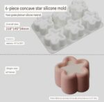Multi Shape Silicon Cake Mould Heart Flower Star Pudding Mousse Baking Mould - Image 4