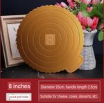 20 - Pieces Golden Cake Boards - Size 8 and 10 Inch - Image 5