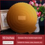 20 - Pieces Golden Cake Boards - Size 8 and 10 Inch - Image 4
