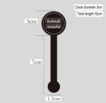 250pcs Black Self Adhesive Baking Sealing Stickers Label for Cake - Image 3