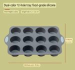 9- Pieces Silicon Baking Tray Set, Food Grade Silicon Cake Molds. - Image 5