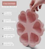 6 Cavity Heart Shape Silicon Cake Mold - Image 12