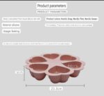 6 Cavity Heart Shape Silicon Cake Mold - Image 11