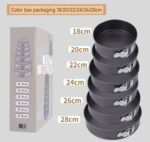 Set of 6 Round Cake Tins For Baking, Spring Form with Removeable Bottom,Double Coated Non-Stick - Image 5